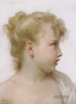 William Adolphe Bouguereau Werke - Etude tete de petite fille tete de petite fille Realismus William Adolphe Bouguereau